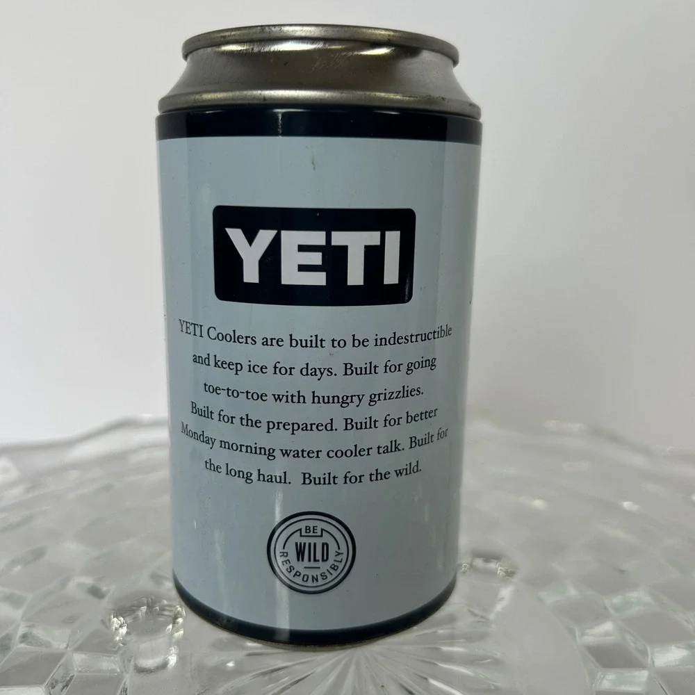 YETI Pop Top Limited Edition‎ Empty Collectible Novelty Can Cooler Display